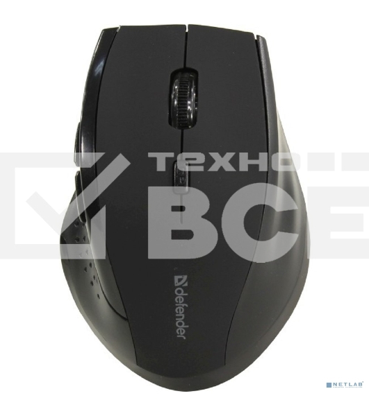 Мышь беспроводная Defender Accura MM-365 черный, 1600 dpi, радиоканал, USB, кнопки - 6