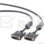 Кабель Кабель DVI-D dual link Gembird/Cablexpert , 25M/25M, 1.8м, черный, экран, феррит.кольца, пакет(CC-DVI2-BK-6), фото2