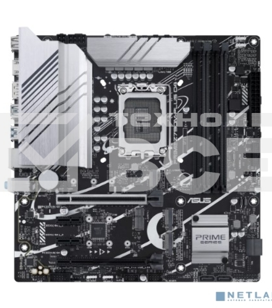 Материнская плата ASUS PRIME Z790M-PLUS D4, LGA 1700, Intel Z790, 4xDDR4, 4xSATA, 3xM.2 PCIe 4.0 x4, 1xPCIe 5.0 x16, 1xPCIe 4.0 x4, 2xPCIe x1, 1xHDMI, 1xDP, 1xUSB-C 3.2 Gen 2x2, 1xUSB 3.2 Gen 2, 4xUSB 3.2 Gen 1, 2xUSB 2.0, 1x 1Gb LAN, 3x3.5 мм, 7.1, mATX