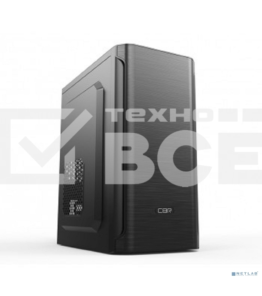 Компьютерный корпус CBR PCC-MATX-MX10-400W2 Компьютерный корпус mATX Minitower MX10, c БП PSU-ATX400-08EC (400W/80mm), 2*USB 2.0, HD Audio+Mic, Black