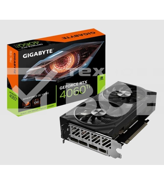 Видеокарта Gigabyte GV-N406TWF2OCV2-8GD RTX 4060Ti 8 Gb GDDR6 128 bit PCI-E 4.0 1*HDMI 3*DP