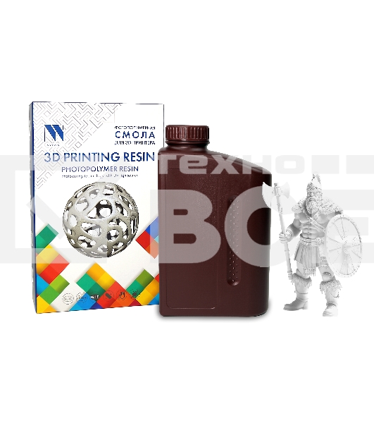 Фотополимерная смола NVPRINT высокой детализации 14K Standard Resin White  для 3D печати 1 кг (бут)