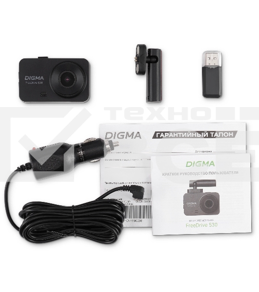 Видеорегистратор Digma FreeDrive 530 черный 2Mpix 1080x1920 1080p 140гр. GP1167