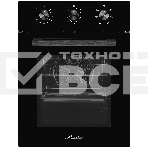 Встраиваемый духовой шкаф Monsher MOE 4563 Noir, электрический, High-Tech, объем 50 л, конвекция, гриль, 3 стекла в дверце, съемные стекла, съемная дверца, телескопические направляющие, черный, фото10