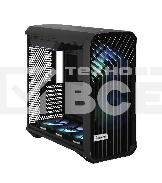 Корпус Fractal Design Torrent Black RGb TG Light Tint / E-ATX, TG, 2x3.5, 4x2.5, 7xPCI, 1xUSB-C, 2xUSB3.0 / 2x180mm, 3x140mm ARGb fans inc. / FD-C-TOR1A-04