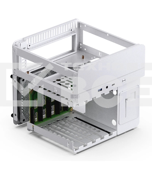 Корпус без блока питания Case JONSBO N2, Mini-Tower, 1x120mm, 1xUSB-A 3.0 + 1xUSB-C 3.2, SFX PSU Support, mITX White