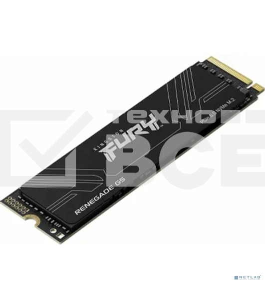 Накопитель SSD Kingston Fury Renegade, 2048Gb, M.2(22x80мм), NVMe, PCIe 5.0 x4, 3D TLC, R/W 14700/14000Mb/s, IOPs 2 200 000/2 200 000, TbW 2000, DWPD 0.5 (12 мес)