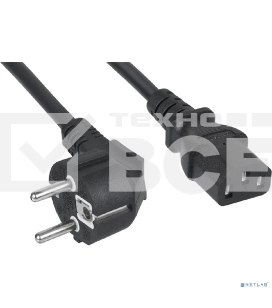 Кабель питания компьютера Cabeus PC-186-VDE-1.0-5M (Schuko+C13) (3x1.0), 5 м