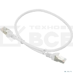 Патч-корд NTSS 2*RJ45/8P8C, T568B UTP 5e кат. литой 0.5 метра, LSZH, серый, фото3