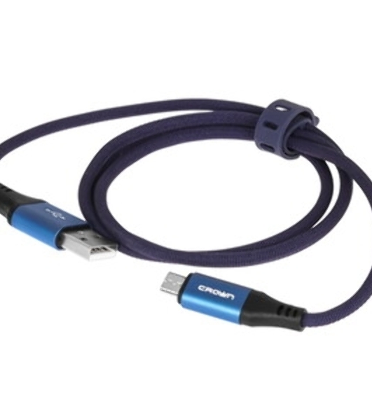 Кабель Crown USB - microUSB CMCU-3103M blue