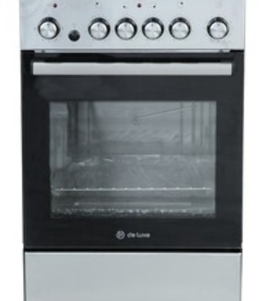 Плита электрическая De Luxe 5004.16э 010 серебристый, конфорок 4 шт, духовка 46 л, гриль, 50 см x 85 см x 50 см