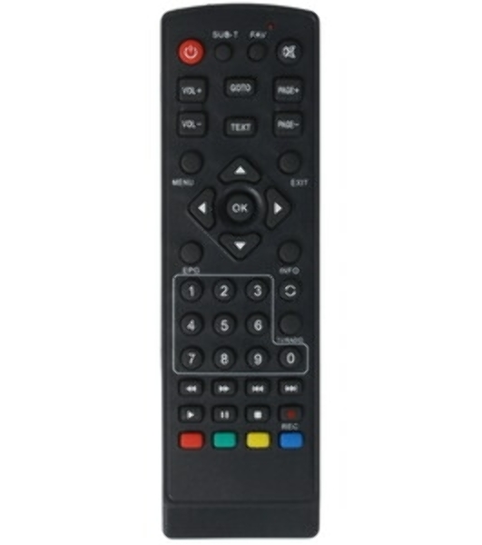 Универсальный пульт дистанционного управления Rexant для DVB-T2+TV (38-0012)