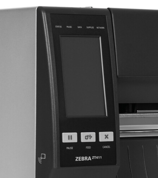 Принтер этикеток термотрансферный коммерческий Zebra TT ZT411 203 dpi, 356 мм/сек, USB, RS-232, Ethernet, USB Host, Bluetooth, серый/черный