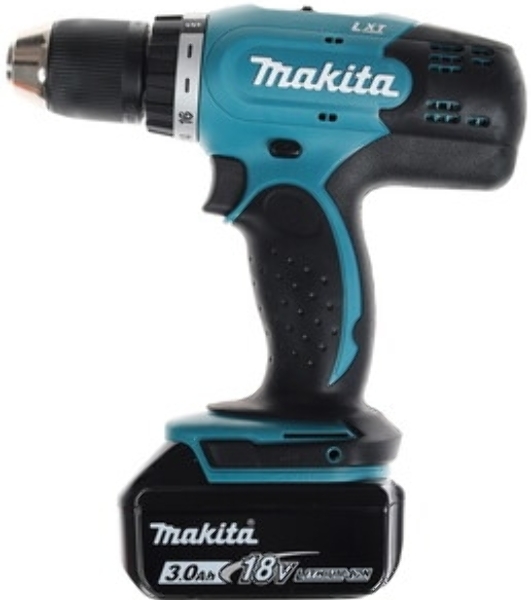 Дрель-шуруповерт Makita DDF453RFE, 18 В, 3 Ач, 42 Нм, щеточный