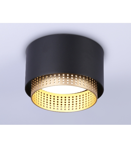 Светильник Ambrella light TN71275 BK/GD черный/золото GX53 max 12W D95*62
