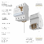 Устройство защитного отключения Werkel 3P+N 63 A 30m А АС  6 kА W914P636, фото3