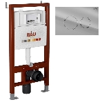 Инсталляция BAU PRO для подвесного унитаза, клавиша смыва BAU Dream для инсталляции, хром, фото4