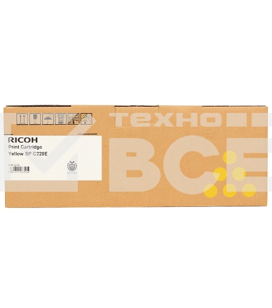 Картридж лазерный Ricoh тип SPC220E желтый для Aficio SP C220S/C221SF/C222SF/ SP C220N/C221N/C222DN/C240DN/C240SF 2300 отпечатков