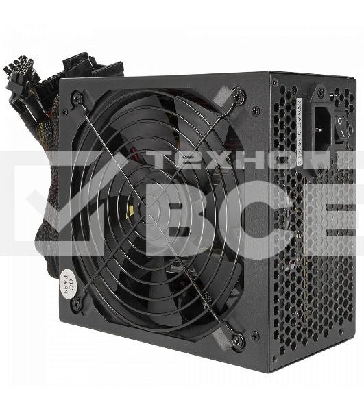 Блок питания CROWN CM-PS500W PRO (ATX, 500W, 80 PLUS SILVER 89%, APFC 20+4in 500мм, длина корпуса 140мм, FAN120, SATA*6, PATA*6, 4+4pin, 6+2pin PCI-E*4, кабель 1.2v, картонная упаковка)