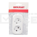Колодка 2 гнезда без заземления Rexant, фото4