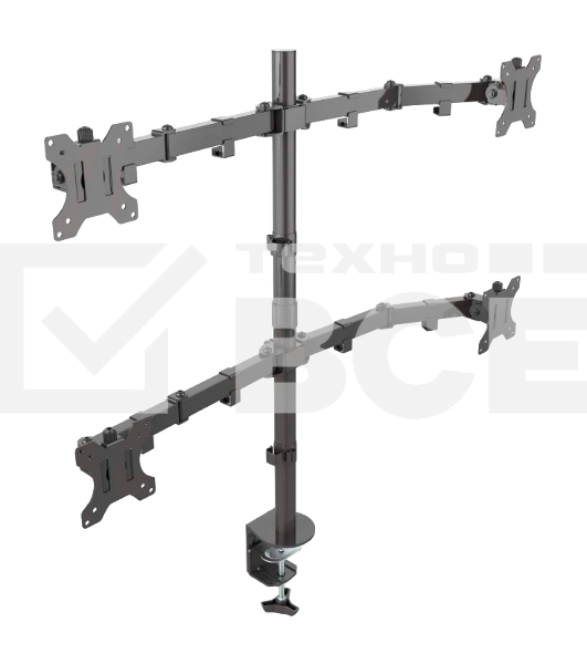 Кронштейн ONKRON D421E для четырех мониторов 13