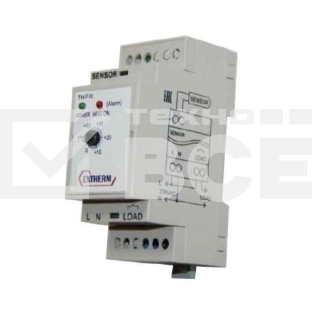 Термостат мех. для площадок; грунта; пола 16А на DIN-рейку Extherm Th-fix