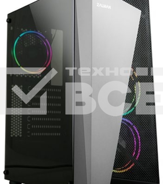 Компьютерный корпус ZALMAN S4 Plus, ATX, BLACK, WINDOW, 1x5.25