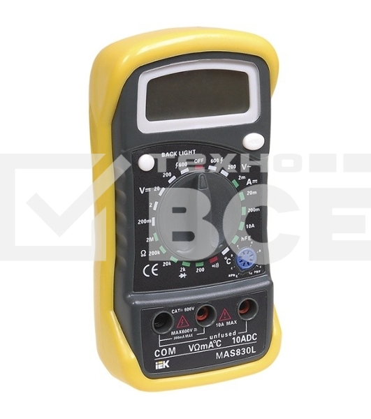 Мультиметр цифровой Master MAS830L ИЭК TMD-3L-830