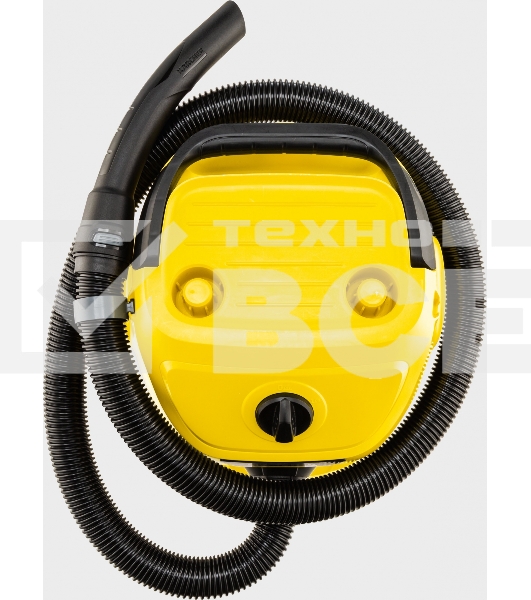 Строительный пылесос Karcher WD 3 S V-17/4/20 желтый, 1000 Вт, уборка сухая/сбор воды, пылесборник мешок/контейнер, 17 л