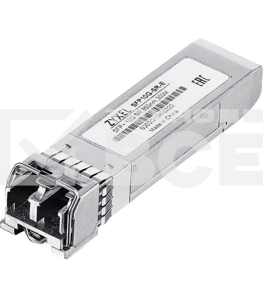 Трансивер ZYXEL SFP10G-SR-E (pack of 10 pcs), SFP transceiver multi mode, SFP +, Duplex LC, 850nm, 300 m