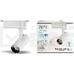 Светильник трековый цилиндр 6W 600lm 4000K 180-220V IP20 45*155мм белый линза 36º LED, фото3