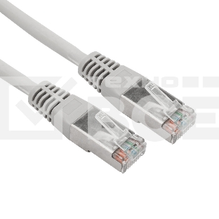 Патч-корд S/FTP REXANT категория 6A (10G), RJ45-RJ45, неэкранированный, 28AWG, LSZH, серый, 7 м
