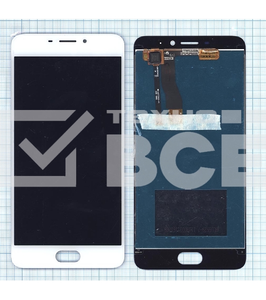 Дисплей для Meizu M5 Note белый