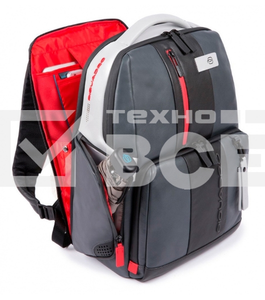 Рюкзак Piquadro Urban CA4532UB00/GRN серый/черный натур.кожа