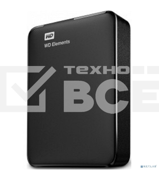 Внешний жесткий диск Western Digital Elements Portable WDBU6Y0040BBK-WESN 4ТБ 2,5