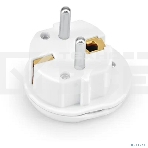 Адаптер-переходник Buro BU-PA01-W (1 розетка) белый (пакет ПЭ), фото 1