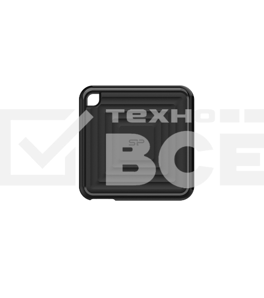 Твердотельный диск 2TB Silicon Power PC60, External, USB 3.2 Type-C [R/W - 540/500 MB/s] черный