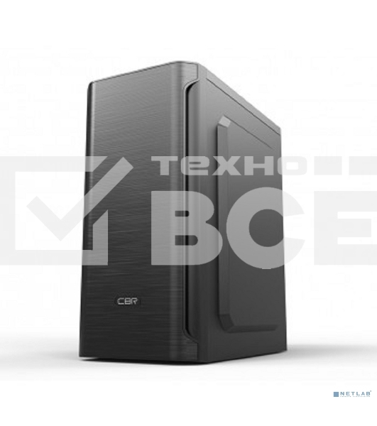 Компьютерный корпус CBR PCC-MATX-MX10-400W2 Компьютерный корпус mATX Minitower MX10, c БП PSU-ATX400-08EC (400W/80mm), 2*USB 2.0, HD Audio+Mic, Black