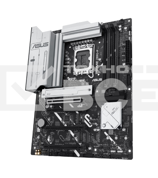 Материнская плата ASUS PRIME Z890-P, LGA 1851, Intel Z890, 4xDDR5, 4xSATA, 4xM.2, 1xPCIe 5.0 x16, 2xPCIe 4.0 x4, 1xPCIe 4.0 x1, 1xHDMI, 1xDP, 1xUSB-C (видеовыход), 1x 2.5Gb LAN, 4xUSB-A 2.0, 2xUSB-A 3.2 Gen 1, 1xUSB-A 3.2 Gen 2, 1xUSB-C 3.2 Gen 2x2, 3x3.5