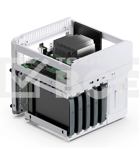 Корпус без блока питания Case JONSBO N2, Mini-Tower, 1x120mm, 1xUSB-A 3.0 + 1xUSB-C 3.2, SFX PSU Support, mITX White