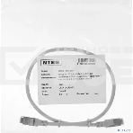 Патч-корд NTSS 2*RJ45/8P8C, T568B UTP 5e кат. литой 0.5 метра, LSZH, серый, фото 1
