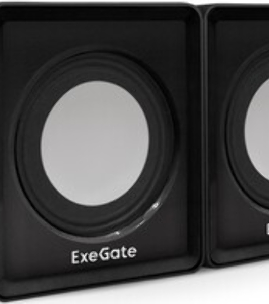 Акустическая система 2.0 ExeGate EX287057RUS Disco 140 Black (питание USB, 2х3Вт (6Вт RMS), 100-20000Гц, черный)