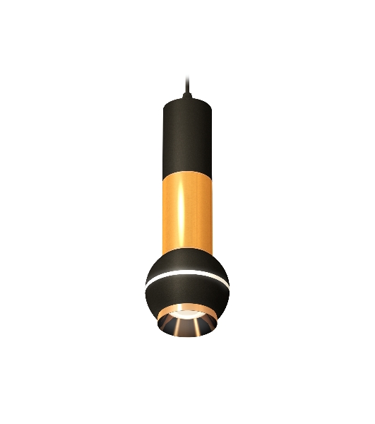 Светильник Ambrella XP1102030 SBK/PYG черный песок/золото желтое полированное MR16 GU5.3 LED 3W 4200K