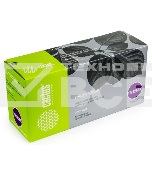 Картридж лазерный Cactus CS-TN325BK черный (4000 стр.) для Brother DCP 9055/9270; HL 4140/4150/4570