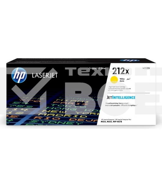 Картридж лазерный Cartridge HP 212X для CLJ Enterprise M554/M555/M578 , желтый ( 10 000 стр.)