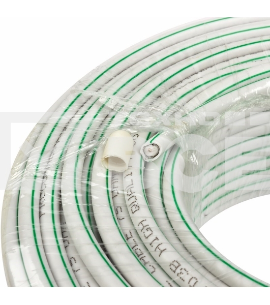 Кабель коаксиальный PROconnect SAT 703B, 75 Ом, CCS/Al/Al, 75%, бухта 50 м, белый