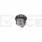 Выключатель клавишный круглый 250V 6А (2с) ON-OFF черный  Rexant, фото 1