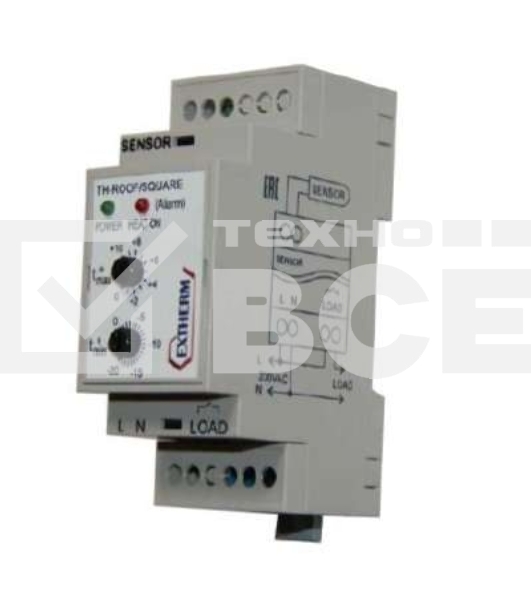 Термостат мех. для систем антиобледенения 16А на DIN-рейку EXTHERM Th-roof