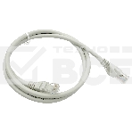 Патч-корд Buro UTP 4 пары cat6 CCA molded 1м серый RJ-45 (m)-RJ-45 (m), фото 1