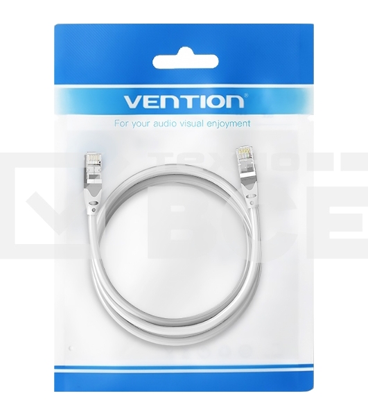 Патч-корд Vention прямой SFTP cat.6A, RJ45 - 1,5м. Серый
